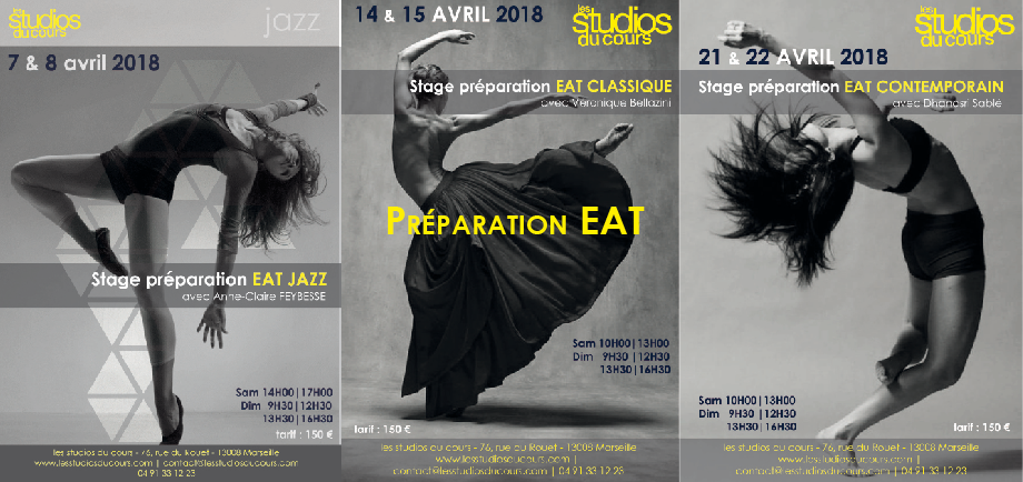 Stages de préparation à l'EAT 2018 aux Studios du Cours à Marseille